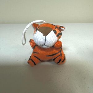 Miniature Tiger Stuffed Animal Small Toy Tiny Plush Mini Keychain School Mascot